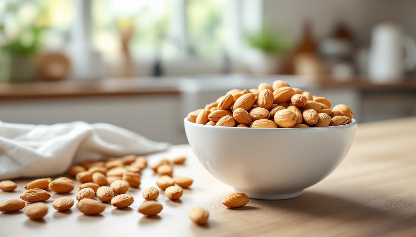 ontdek waarom een handje amandelen rond 16 uur helpt om je bloedsuiker stabiel te houden tot het avondeten, en zo minder suiker in de namiddag te consumeren.