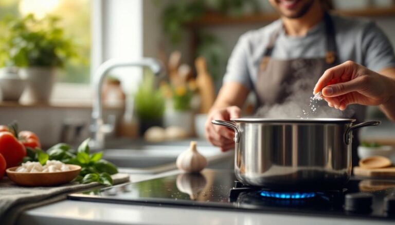 ontdek het perfecte moment om water te zouten bij het koken van pasta voor de beste smaak en textuur.