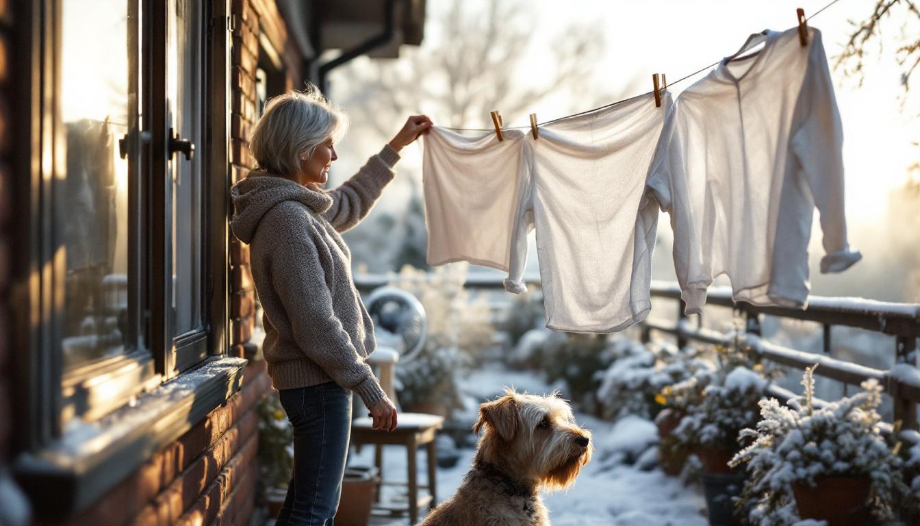 ontdek een verrassende methode om je was sneller te drogen in de winter, zonder gebruik van een droger. deze onbekende truc bespaart tijd en energie!
