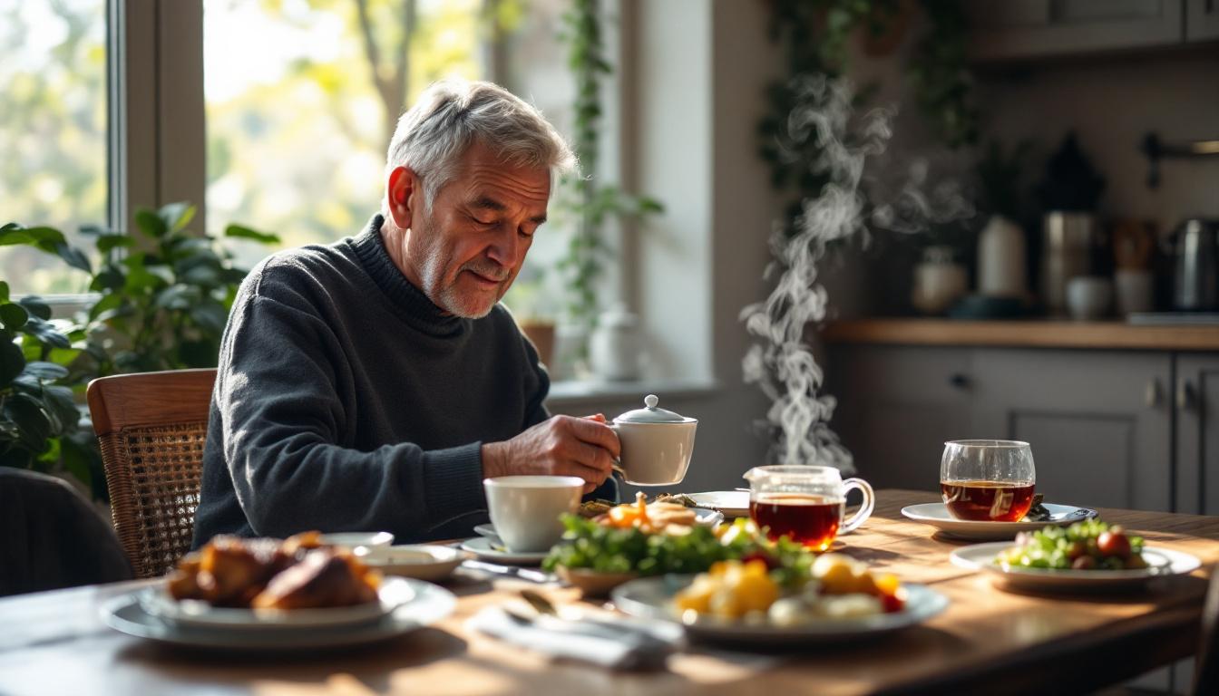 ontdek hoe zwarte thee na een zware maaltijd je lichaam kan helpen vet beter te verwerken voor een gezondere spijsvertering.