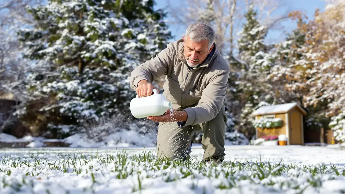 Afwasmiddel in de winter op het gazon gieten: ontleding van een tip die tuinliefhebbers en deskundigen verdeelt