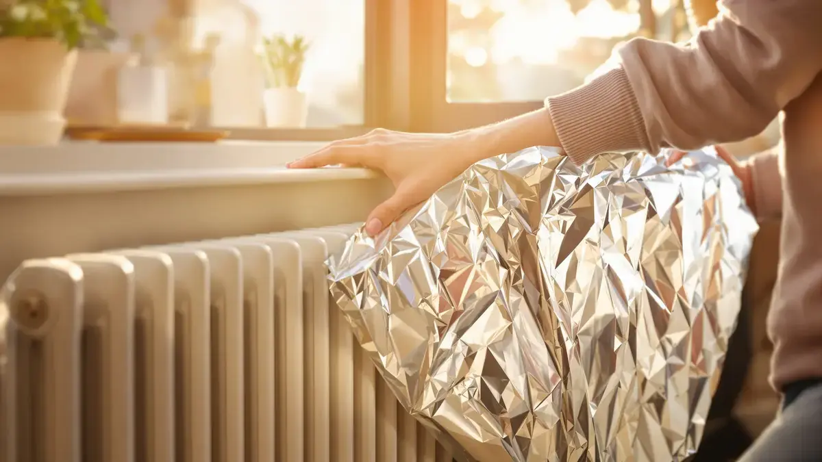 Hij plakt aluminiumfolie achter zijn radiator: zijn huis verandert volledig, ongelooflijk effect