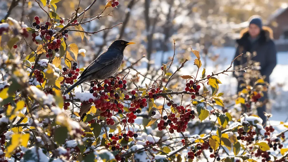Een bepaald fruit speelt een sleutelrol bij de wintertrouw van merels