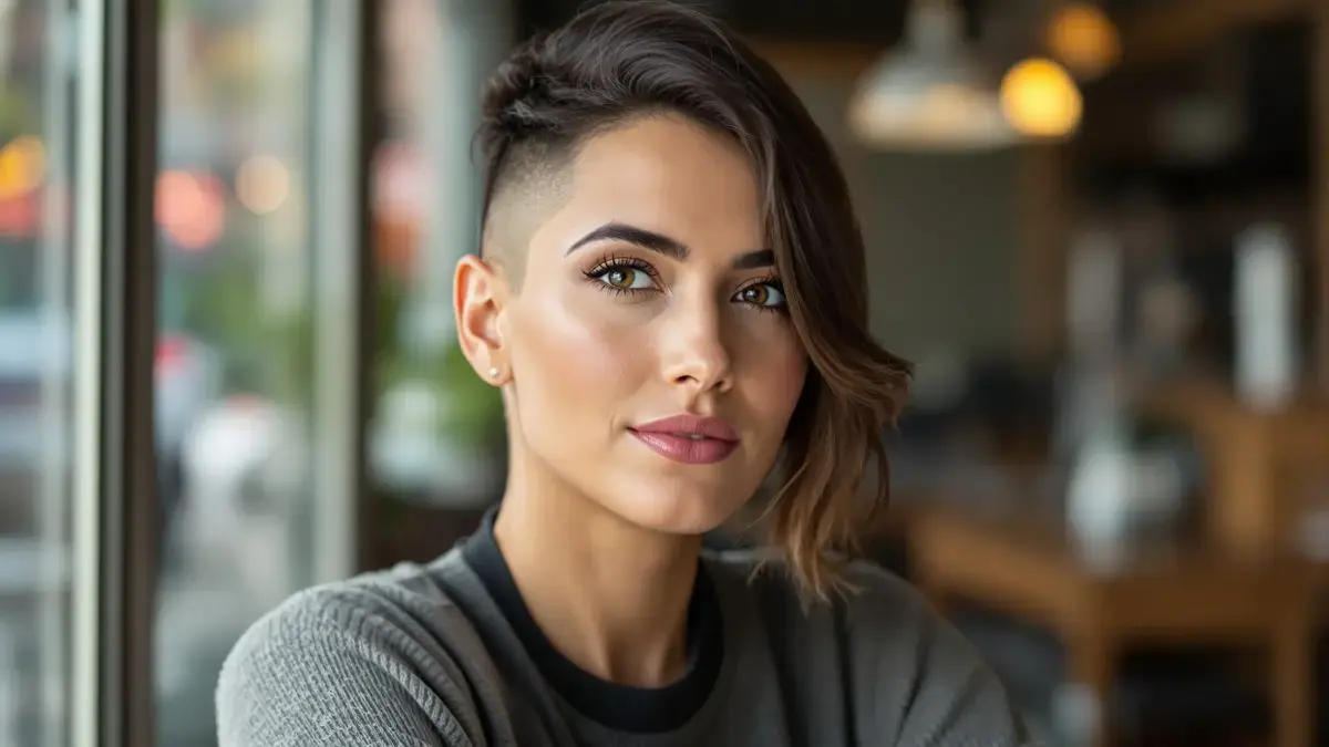 Een goed gekozen kapsel kan de intensiteit van de blik natuurlijk versterken