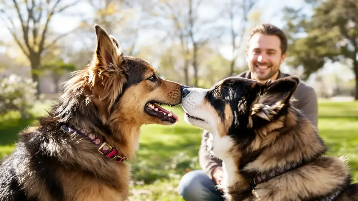 Hoe begroeten honden elkaar?