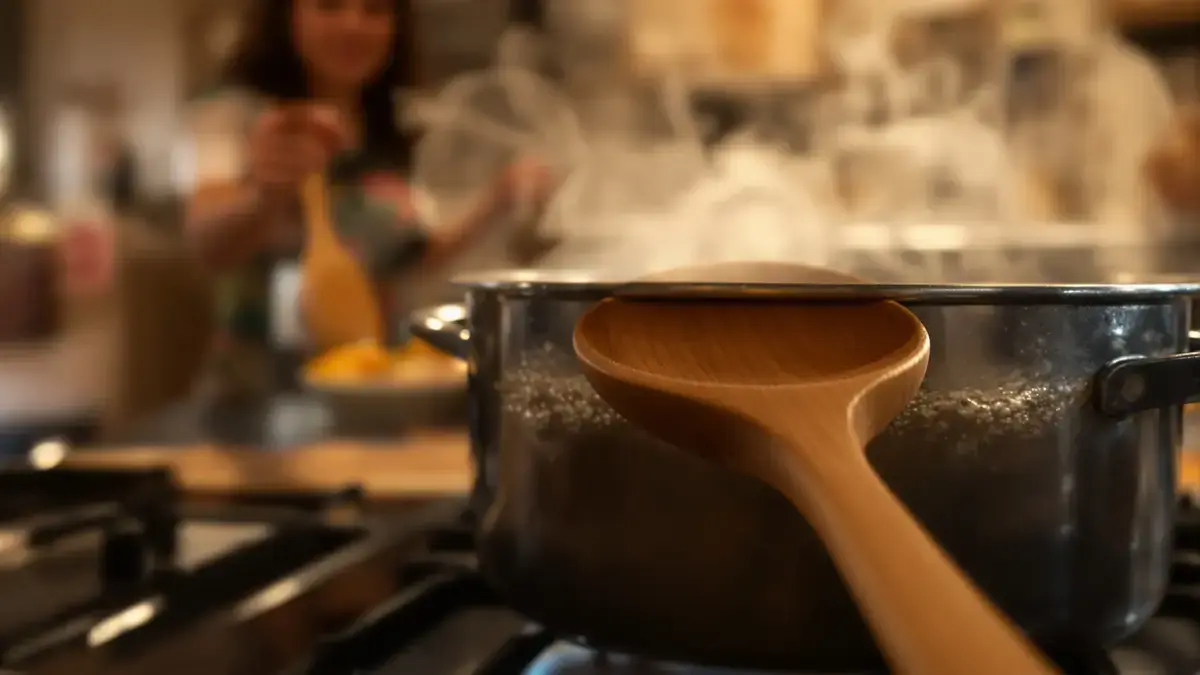 Een houten lepel op de pan: waarom deze eeuwenoude truc echt werkt