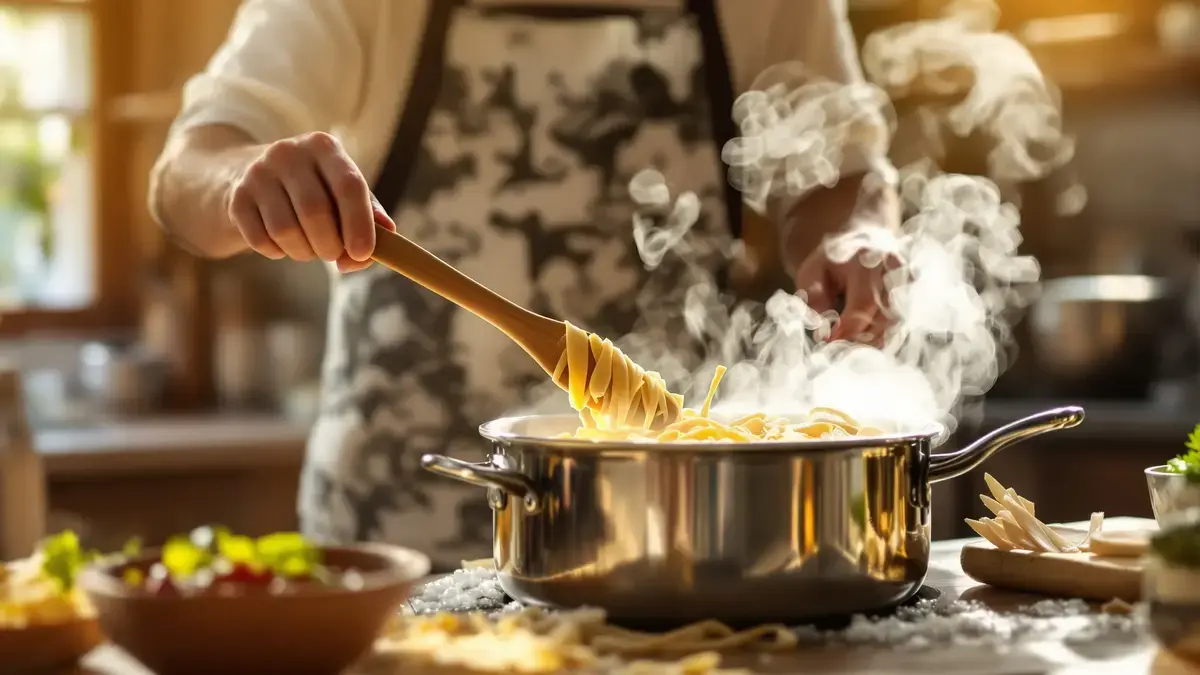 Dit geheim van een Italiaanse chef voorkomt dat pasta zonder olie of boter aan elkaar plakt