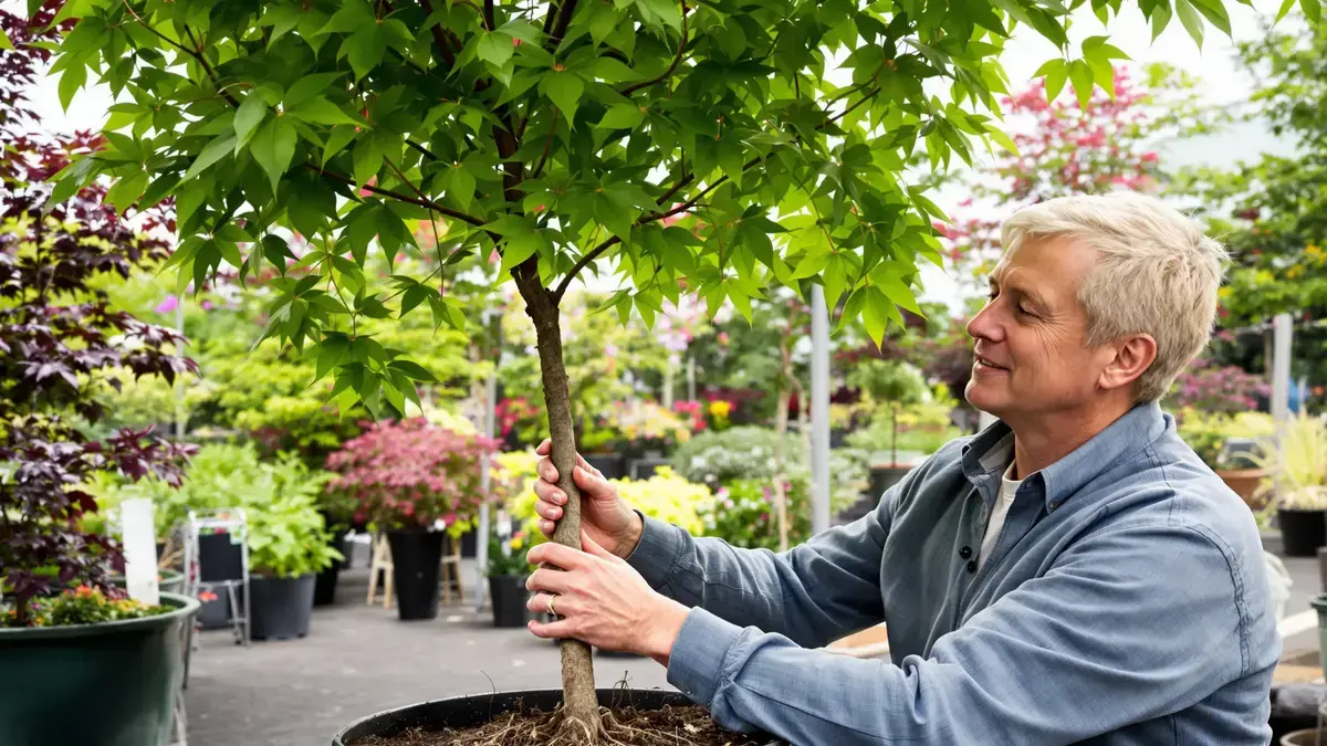 Japanse esdoorn: het belangrijkste criterium om vóór aankoop te controleren en zo een onherstelbare fout te voorkomen