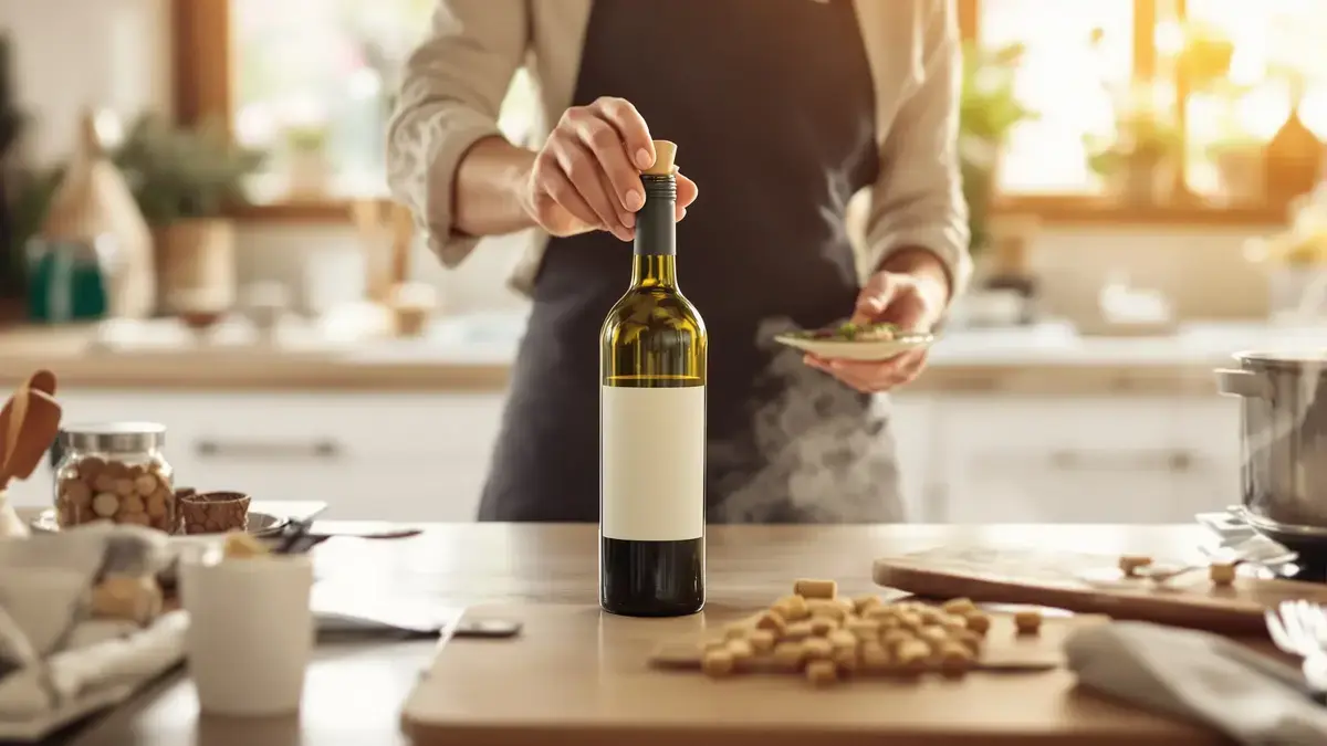 Een kurken stop kan veel morsen in de keuken voorkomen