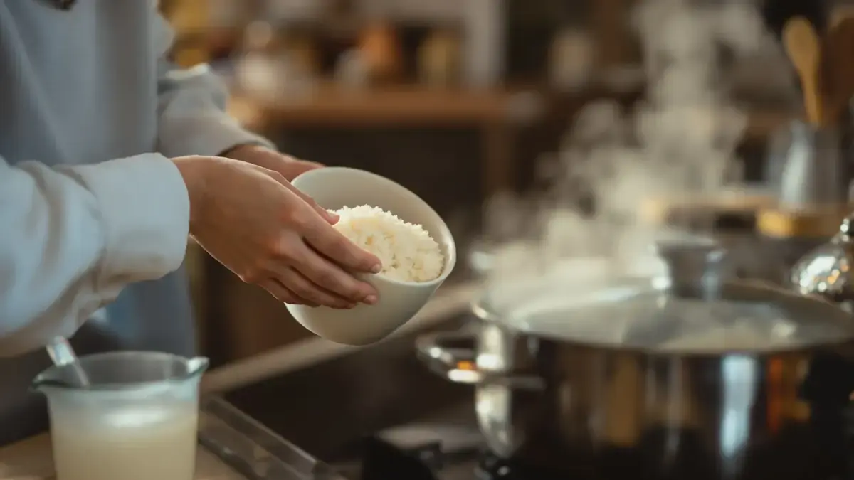 Dat detail bij het koken van rijst dat alle Aziaten kennen en dat wij bijna systematisch negeren