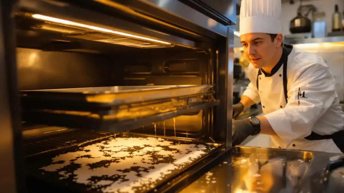 De tip van de chef-kok die niemand kent om vet op de ovenwanden te voorkomen