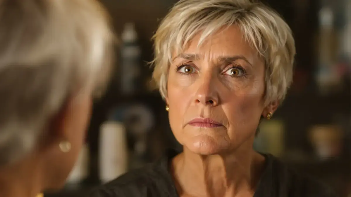 Na je vijftigste lijkt dit korte kapsel de gelaatstrekken te verouderen, volgens een kapper