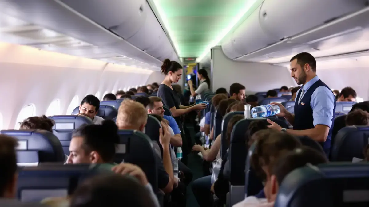 Waarom het beter is om in het vliegtuig geen kraanwater te drinken, volgens meerdere gezondheidsonderzoeken