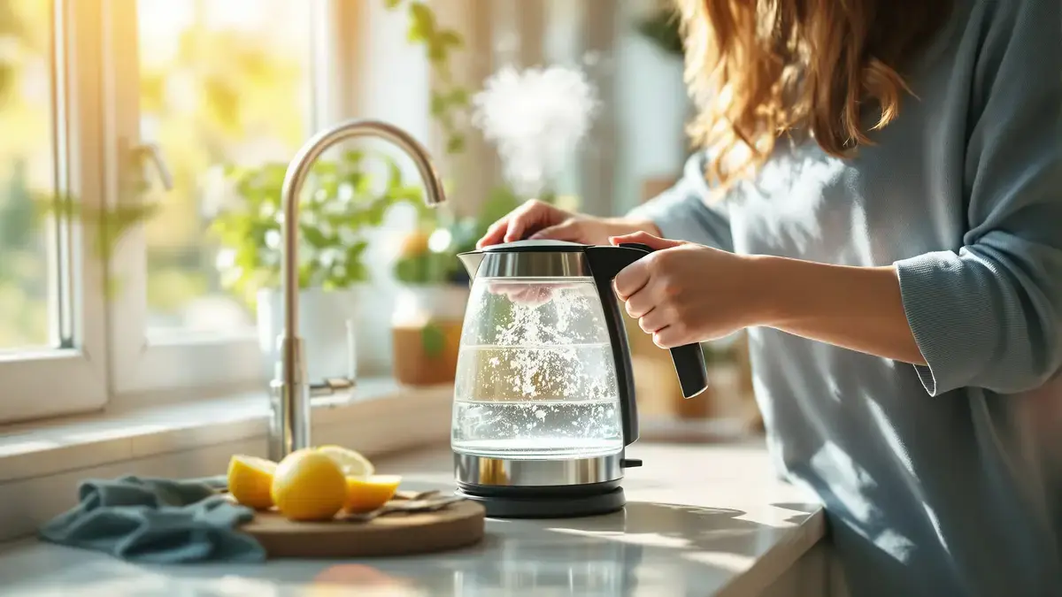 Zonder azijn of zeep: deze techniek verwijdert de kalkaanslag uit de waterkoker op een milde manier