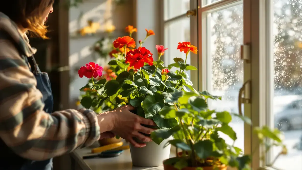 Geraniums in de winter: de eenvoudige handeling die ze tegen de kou beschermt en in het voorjaar sterker maakt