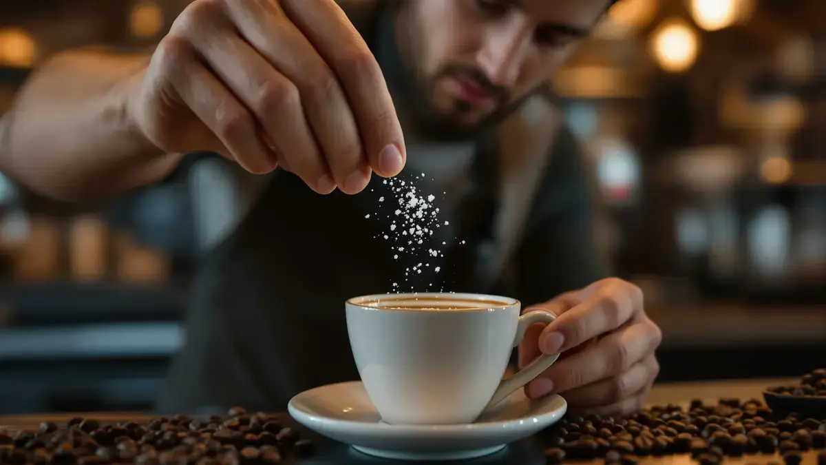 Koffie te bitter? Waarom een snufje zout in de koffie volgens barista’s echt de bitterheid vermindert