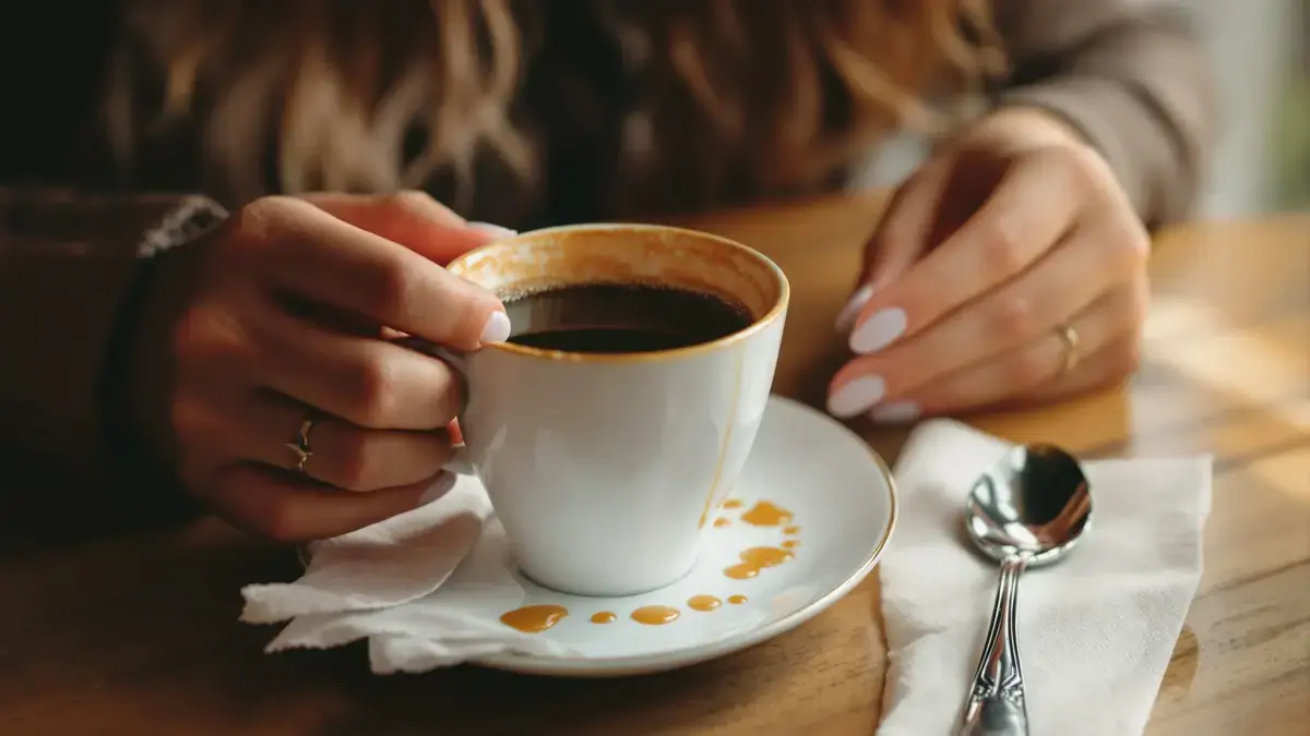 Het schoteltje onder het koffiekopje is geen decoratief detail, maar heeft een weinig bekende functie