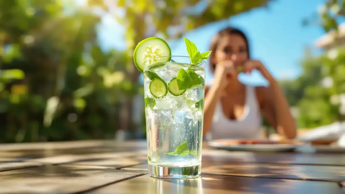 Komkommerwater: enkele minuten volstaan om aroma’s en frisheid vrij te geven