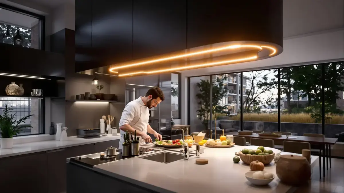 Moderne keukens laten de centrale verlichting los om een duidelijke reden