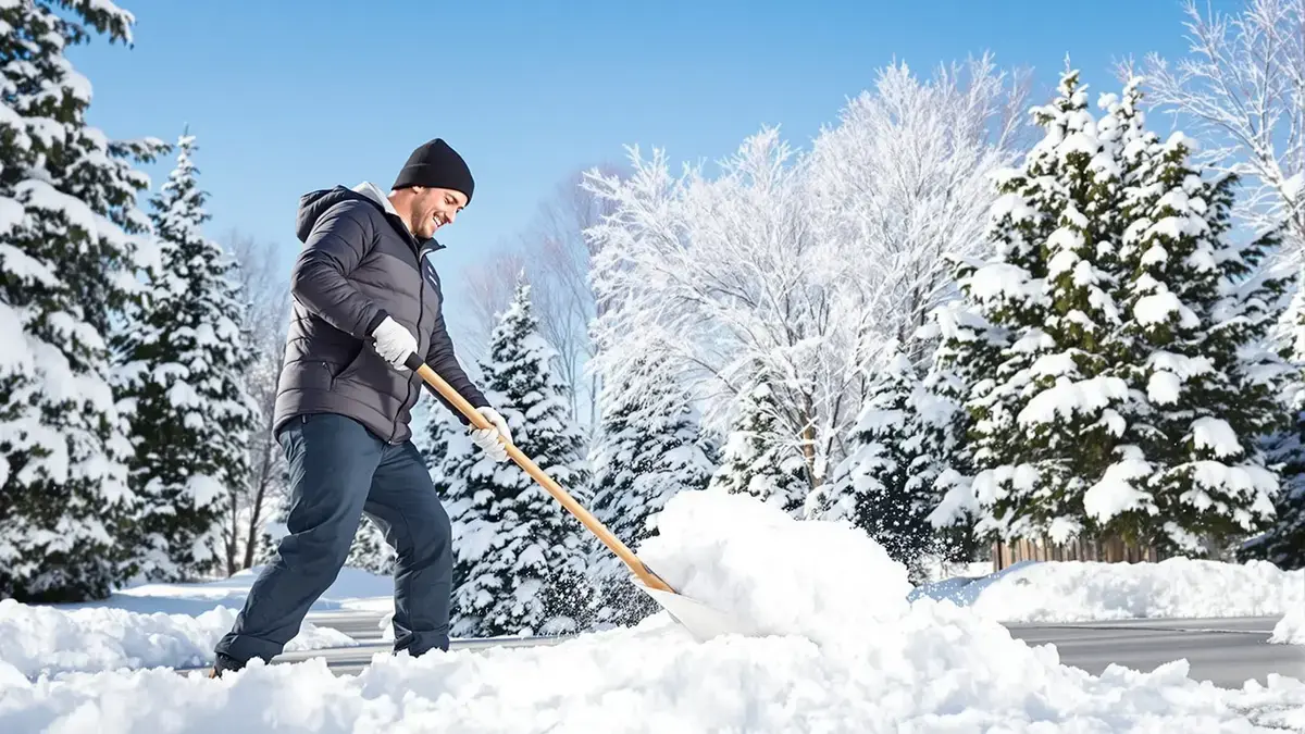 Sneeuwruimen makkelijker: dit goedkope middel op de sneeuwschep halveert de inspanning