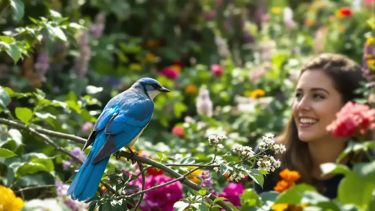 In de tuin beperkt deze vogel met blauwe vleugels op natuurlijke wijze plagen beter dan een bestrijdingsmiddel
